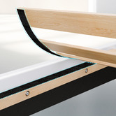Hoxton Room White Cassandra Faux Leather Bed Frame