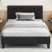 Hoxton Room Charcoal Vernon Upholstered Bed Frame
