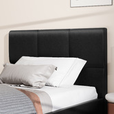 Hoxton Room Black Cassandra Faux Leather Bed Frame
