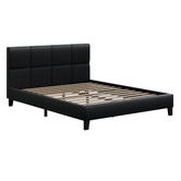 Hoxton Room Black Cassandra Faux Leather Bed Frame