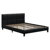 Hoxton Room Black Cassandra Faux Leather Bed Frame