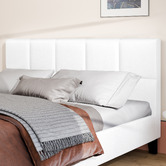 Hoxton Room White Cassandra Faux Leather Bed Frame