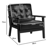 Hoxton Room Callum Faux Leather Armchair