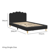 Hoxton Room Philippa Faux Leather Bed Frame