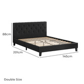 Hoxton Room Charcoal Vernon Upholstered Bed Frame