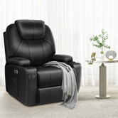 Hoxton Room Burke PU Leather Recliner Armchair