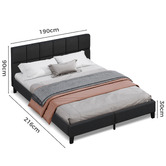Hoxton Room Black Cassandra Upholstered Bed