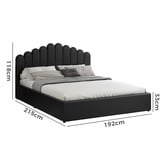 Hoxton Room Philippa Faux Leather Gas Lift Storage Bed