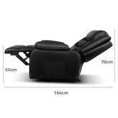 Hoxton Room Kehinde Faux Leather Recliner Armchair
