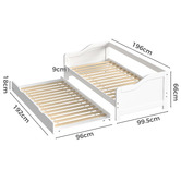 Hoxton Room Nadine Single Daybed with Trundle