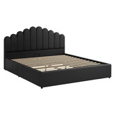 Hoxton Room Philippa Faux Leather Gas Lift Storage Bed