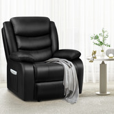 Hoxton Room Kehinde Faux Leather Recliner Armchair
