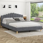Hoxton Room Grey Philippa Upholstered Bed