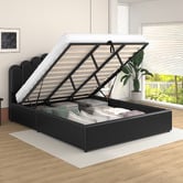Hoxton Room Philippa Faux Leather Gas Lift Storage Bed