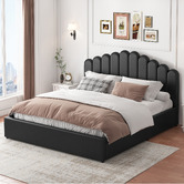 Hoxton Room Philippa Faux Leather Gas Lift Storage Bed