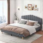 Hoxton Room Grey Philippa Upholstered Bed