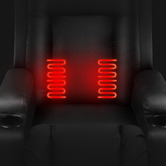 Hoxton Room Polo Faux Leather Heated Massage Recliner Chair