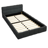 Hoxton Room Charcoal Ellie May Upholstered Platform Bed