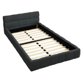 Hoxton Room Charcoal Ellie May Upholstered Platform Bed