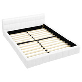 Hoxton Room White Ellie May Faux Leather Platform Bed