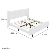 Hoxton Room Ross Boucle Platform Bed