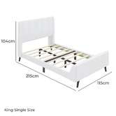 Hoxton Room Ross Boucle Platform Bed