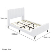 Hoxton Room Ross Boucle Platform Bed