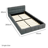 Hoxton Room Grey Ellie May Platform Bed