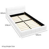 Hoxton Room White Ellie May Faux Leather Platform Bed
