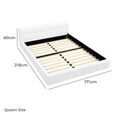 Hoxton Room White Ellie May Faux Leather Platform Bed