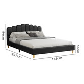 Hoxton Room Philippa Faux Leather Bed Frame