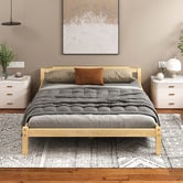 Hoxton Room Kaeda Pine Wood Bed with Storage