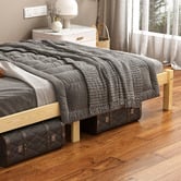 Hoxton Room Kaeda Pine Wood Bed with Storage
