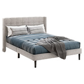 Hoxton Room Beige Hobbs Upholstered Bed Frame