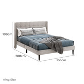 Hoxton Room Beige Hobbs Upholstered Bed Frame