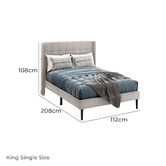 Hoxton Room Beige Hobbs Upholstered Bed Frame