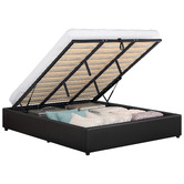 Hoxton Room Tiago Faux Leather Gas Lift Bed Base