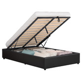 Hoxton Room Tiago Faux Leather Gas Lift Bed Base