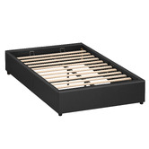 Hoxton Room Tiago Faux Leather Gas Lift Bed Base