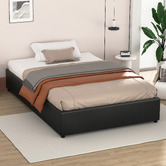 Hoxton Room Tiago Faux Leather Gas Lift Bed Base