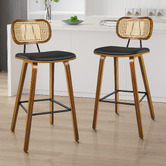 Hoxton Room 67cm Finch Faux Leather Bar Stools