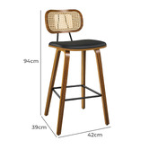 Hoxton Room 67cm Finch Faux Leather Bar Stools