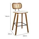 Hoxton Room 67cm Finch Faux Leather Bar Stools
