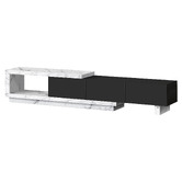 Hoxton Room Zimmerman Marble-Look Extendable Entertainment Unit
