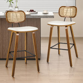 Hoxton Room 67cm Finch Faux Leather Bar Stools