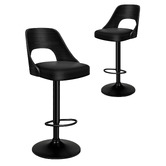 Hoxton Room Bennet Faux Leather Adjustable Bar Stools