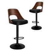 Hoxton Room Bennet Faux Leather Adjustable Bar Stools
