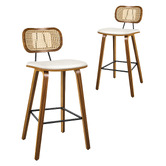 Hoxton Room 67cm Finch Faux Leather Bar Stools