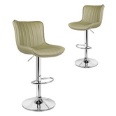 Hoxton Room Pettigrew Faux Leather Adjustable Bar Stools