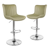 Hoxton Room Pettigrew Faux Leather Adjustable Bar Stools